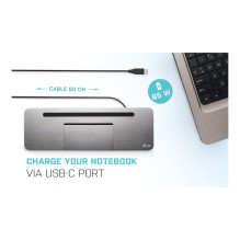 i-tec Metal C31FLATPRO100 laptop dock / port replicator