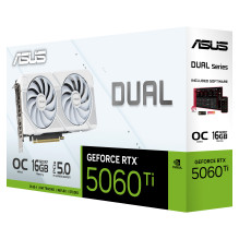 ASUS dviguba RTX5060TI-O16G-WHITE ASUS dviguba RTX5060TI-O16G-WHITE