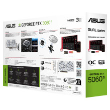 ASUS dviguba RTX5060TI-O16G-WHITE ASUS dviguba RTX5060TI-O16G-WHITE