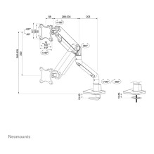 Neomounts DS70S-950WH1 monitor mount / stand