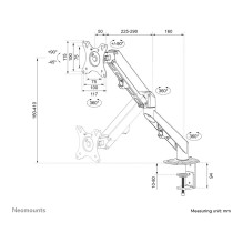 Neomounts DS70-700BL1 monitor mount / stand Neomounts DS70-700BL1 monitor mount / stand