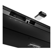 „Sharkoon OfficePal K30W“ juodos spalvos klaviatūra „Sharkoon OfficePal K30W“ juodos spalvos klaviatūra