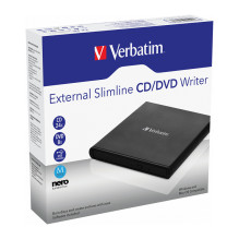 Verbatim External Slimline CD / DVD Writer optical disc drive
