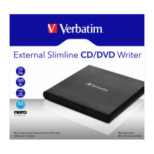 Verbatim išorinis plonas CD / DVD įrašymo įrenginys