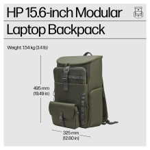 HP 15.6 Modular Laptop Backpack
