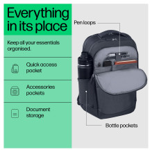 HP Everyday 16 Odyssey pilka nešiojamojo kompiuterio kuprinė