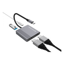 „Conceptronic DONN13G“ nešiojamojo kompiuterio dokas / prievadų replikatorius „Conceptronic DONN13G“ nešiojamojo kompiuterio dokas / prievadų replikatorius