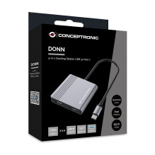 „Conceptronic DONN13G“ nešiojamojo kompiuterio dokas / prievadų replikatorius „Conceptronic DONN13G“ nešiojamojo kompiuterio dokas / prievadų replikatorius