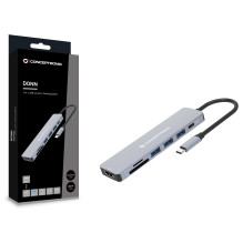 „Conceptronic DONN19G“ nešiojamojo kompiuterio dokas / prievadų replikatorius „Conceptronic DONN19G“ nešiojamojo kompiuterio dokas / prievadų replikatorius