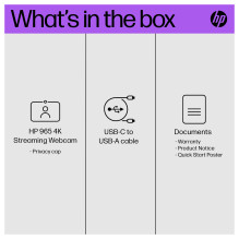 HP 965 4K Streaming webcam HP 965 4K Streaming webcam