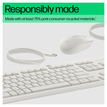 HP 225 Wired Mouse and Combo G2 Cashmere White keyboard HP 225 Wired Mouse and Combo G2 Cashmere White keyboard