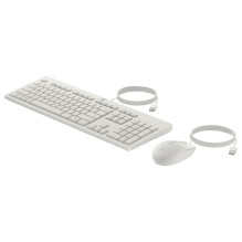 HP 225 laidinė pelė ir „Combo G2“ kašmyro baltos spalvos klaviatūra