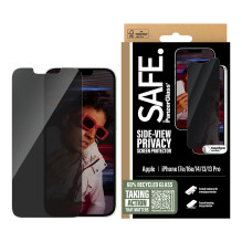 PanzerGlass SAFE. by ® 2-Way Privacy Screen Protector iPhone 17e, 16e, 14, 13, 13 Pro, Ultra-Wide Fit w. EasyAligner