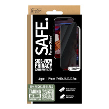 PanzerGlass SAFE. by ® 2-Way Privacy Screen Protector iPhone 17e, 16e, 14, 13, 13 Pro, Ultra-Wide Fit w. EasyAligner
