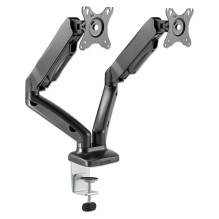 MANHATTAN dual monitor mount, gas spring, aluminum