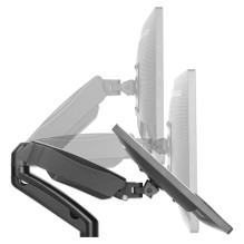 MANHATTAN dual monitor mount, gas spring, aluminum