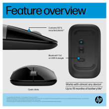 HP Z3700 dviguba sidabrinė pelė