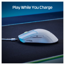 „HyperX Pulsefire Haste 2“ belaidė balta žaidimų pelė „HyperX Pulsefire Haste 2“ belaidė balta žaidimų pelė