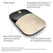 HP Z3700 Gold Wireless mouse