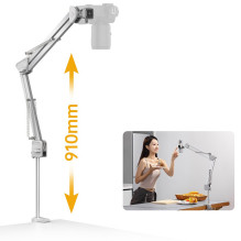 Stalo Tripodas - Ulanzi TH04 Reguliuojamas Aliuminis Tripodas 91cm 2kg Apkrovos Talpa