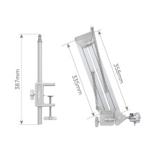Stalo Tripodas - Ulanzi TH04 Reguliuojamas Aliuminis Tripodas 91cm 2kg Apkrovos Talpa