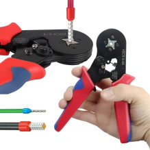 EXTRALINK Crimping Tool for Connectors, 1200 Cable Terminal Sleeves EXTRALINK Crimping Tool for Connectors, 1200 Cable Terminal Sleeves