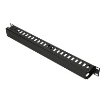 EXTRALINK 1U Cable organizer with metal cover