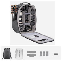 Kameros kuprinė - K&amp;F Concept KF13.134 V4 22L talpa, nešiojamojo kompiuterio skyrius