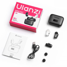 Microphone system - ULANZI A30 Tiny Mic USB-C, 2 transmitters, 50m range