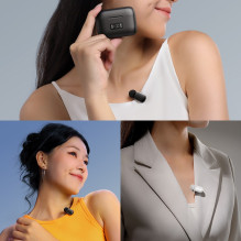 Mikrofono sistema - ULANZI A30 Tiny Mic USB-C, 2 siųstuvai, 50m nuotolis