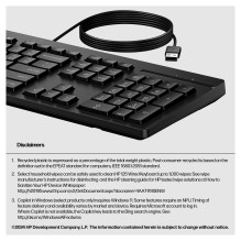 HP 125 G2 USB laidinė klaviatūra HP 125 G2 USB laidinė klaviatūra