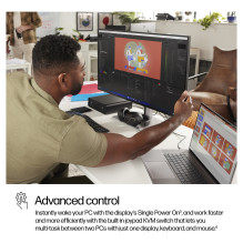 HP serijos 7 Pro 31,5 colio 4K „Thunderbolt 4“ monitorius – 732 pikselių kompiuterio monitorius