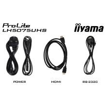 „iiyama LH5075UHS-B2AG“ informacinis ekranas