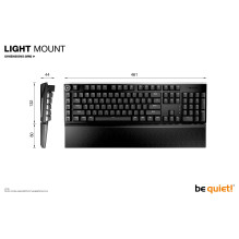 be quiet! Light Mount Silent Tactile DE ISO keyboard