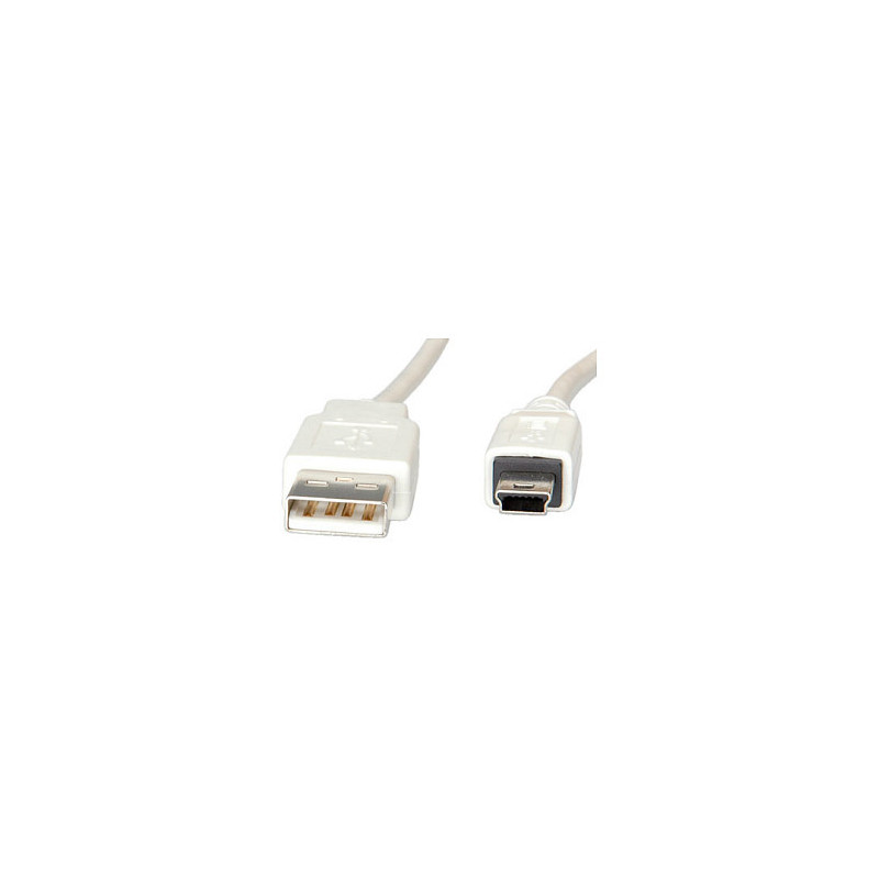 VALUE USB 2.0 A – 5 kontaktų mini, 3,0 m USB kabelis