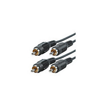 VALUE RCA kabelis, dvipusis ST / ST, 2,5 m garso kabelis