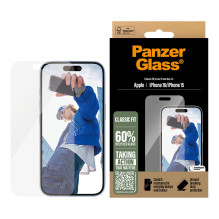 PanzerGlass ® Screen Protector iPhone 16, 15, Classic Fit