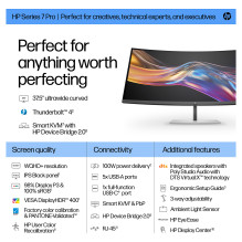 HP serijos 7 Pro 37,5 colio WQHD+ Thunderbolt 4 monitorius – 738pu kompiuterio monitorius