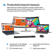 HP Series 7 Pro 37.5 inch WQHD+ Thunderbolt 4 Monitor - 738pu computer monitor