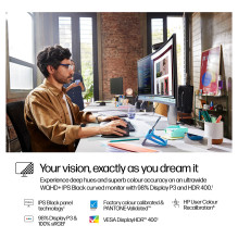 HP serijos 7 Pro 37,5 colio WQHD+ Thunderbolt 4 monitorius – 738pu kompiuterio monitorius