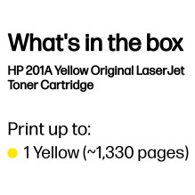 HP 201A geltona originali LaserJet tonerio kasetė HP 201A geltona originali LaserJet tonerio kasetė