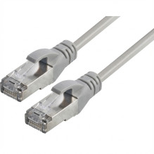 Captiva Cable Patch Cable CAT 6a Cable for Network, LAN and Ethernet 1m Grey