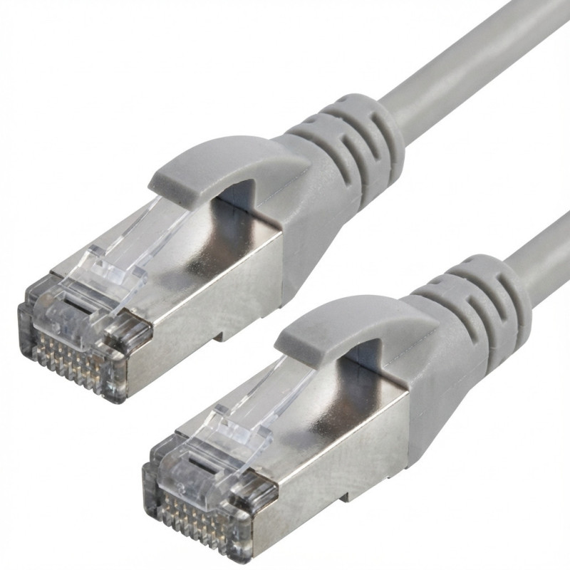 Captiva Cable Patch Cable CAT 6a Cable for Network, LAN and Ethernet 2m Grey