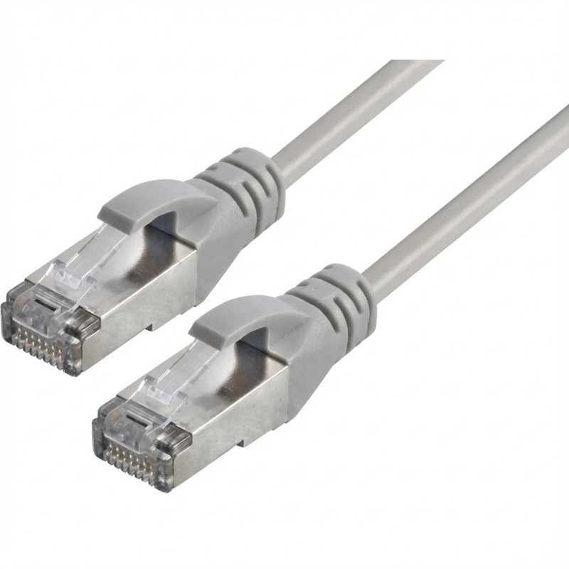 „Captiva Cable“ jungiamasis kabelis CAT 8 tinklo, LAN ir Ethernet kabelis, 2 m, pilkas