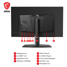 MSI MPG 321URXDE QD-OLED (80 cm (31.5 inches), black, UltraHD / 4K, QD-OLED, Adaptive-Sync, USB-C, 240Hz panel)