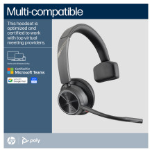 HP Poly Voyager 4310-M Microsoft Teams Certified USB-C Headset +BT700 dongle +Charging Stand HP Poly Voyager 4310-M Microsoft Teams Certified USB-C Headset +BT700 dongle +Charging Stand