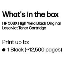 HP 508X High Yield Black Original LaserJet toner cartridge