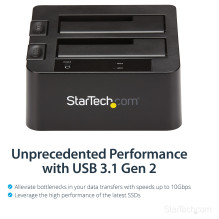StarTech.com SDOCK2U313 storage drive docking station
