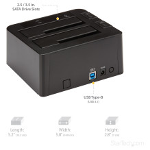 „StarTech.com“ SDOCK2U313 atminties įrenginių prijungimo stotelė