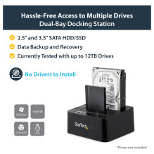 „StarTech.com“ SDOCK2U313R laikmenų kopijavimo įrenginys